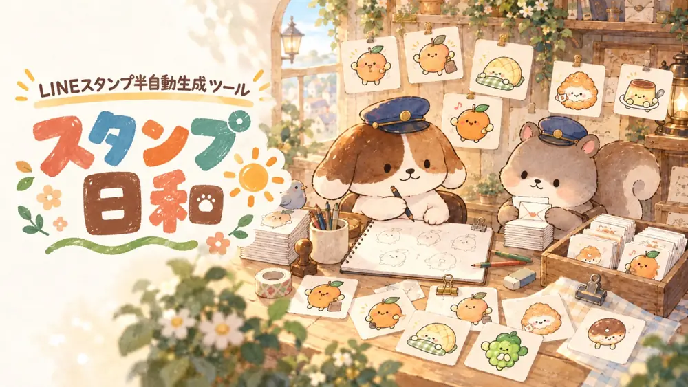 スタンプ日和 LINEスタンプ半自動生成ツール
